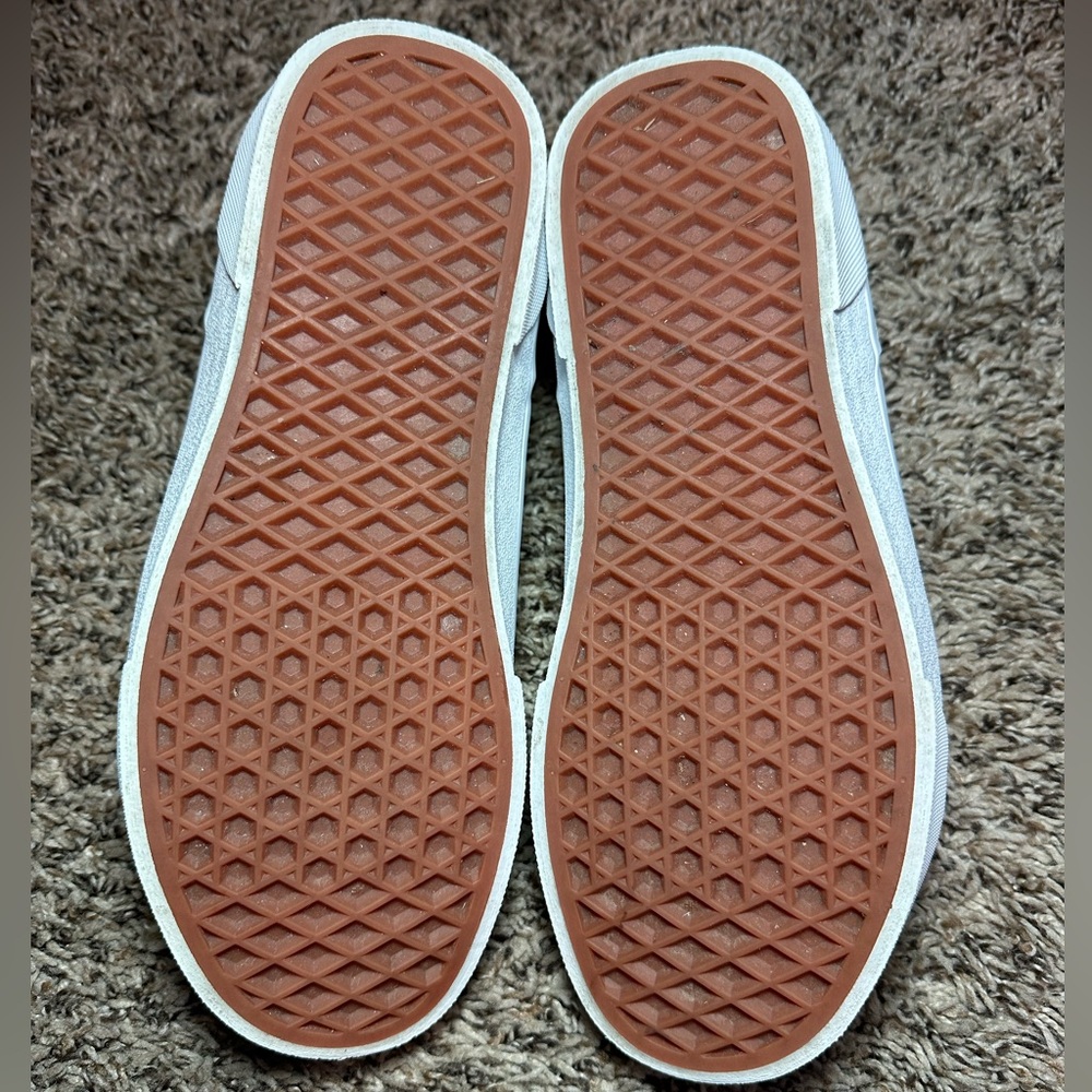 Vans Seldan Checkerboard Women’s Size 7 Shoes White Gray Red 500714 Sneakers - Picture 9 of 10